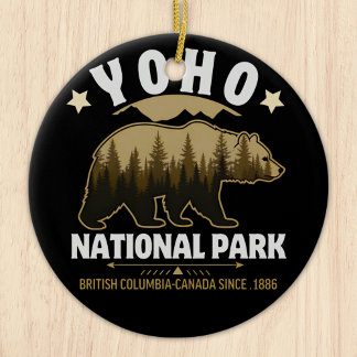 Yoho National Park Bear Design – British Columbia Keramik Ornament