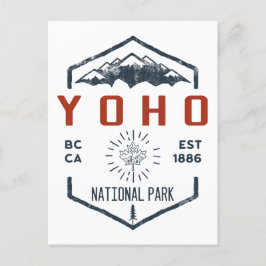 Yoho National Park Canada Vintag Postkarte