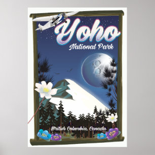 Yoho National Park Canada Vintage Reiseplakat Poster