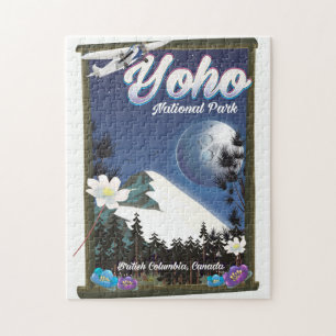 Yoho-Nationalpark Kanada Vintage-Reiseposter
