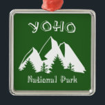 Yoho Nationalpark Ornament Aus Metall<br><div class="desc">Der Yoho Nationalpark liegt an den Western der kanadischen Rocky Mountains in British Columbia und bringt Besucher aus der ganzen Welt die Alpenmajestät Kanadas Rocky Mountain.</div>