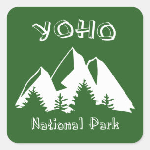 Yoho Nationalpark Quadratischer Aufkleber