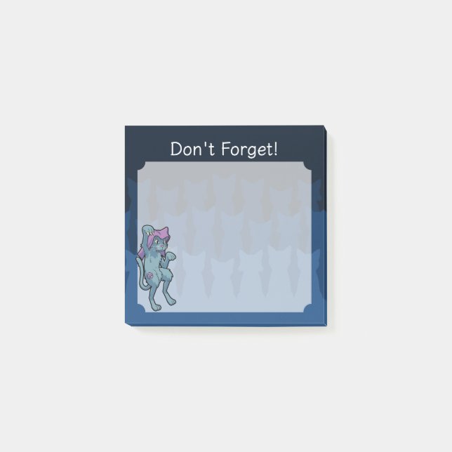 Yokai Bakeneko - Tanzkatze Post-it Klebezettel (Vorderseite)