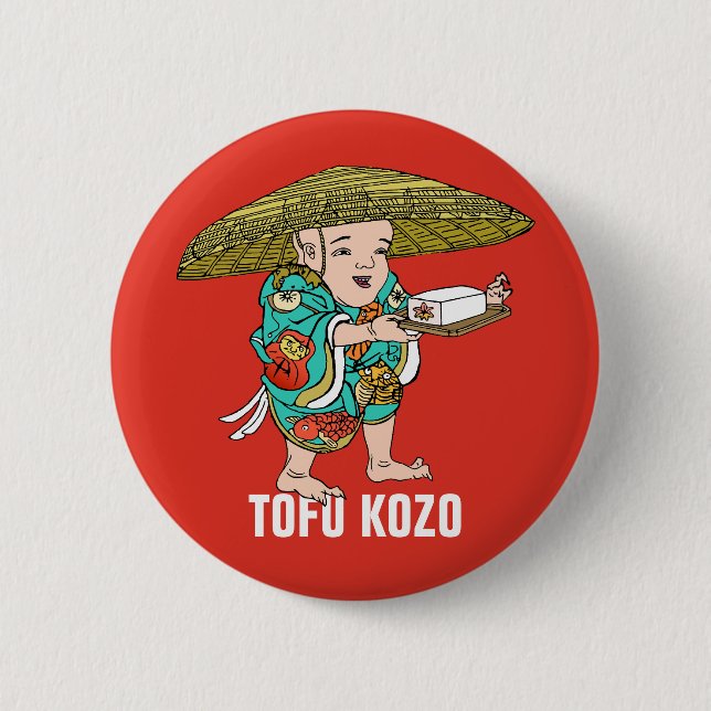 Yokai-Serie: Tofu Kozo Button (Vorderseite)