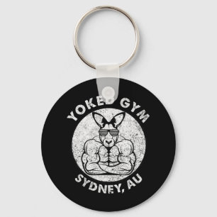 Yoked Gym Sydney Flex Muscle Kangaroo Schlüsselanhänger