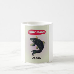 Yokohama Japan Vintages Reiseplakat Kaffeetasse