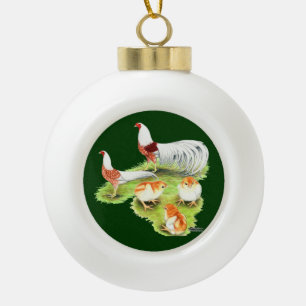 Yokohama Red Shoulder Familie Keramik Kugel-Ornament