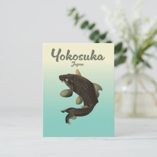 Yokosuka Japan Reiseplakat Einladungspostkarte