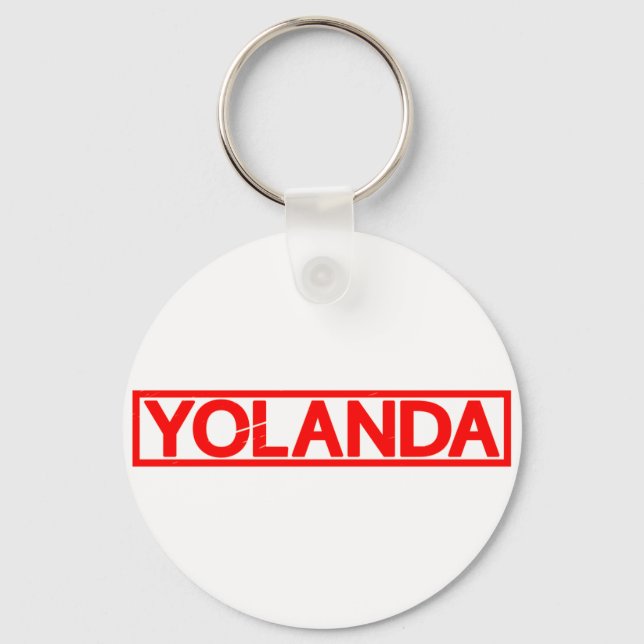 Yolanda-Briefmarke Schlüsselanhänger (Vorderseite)