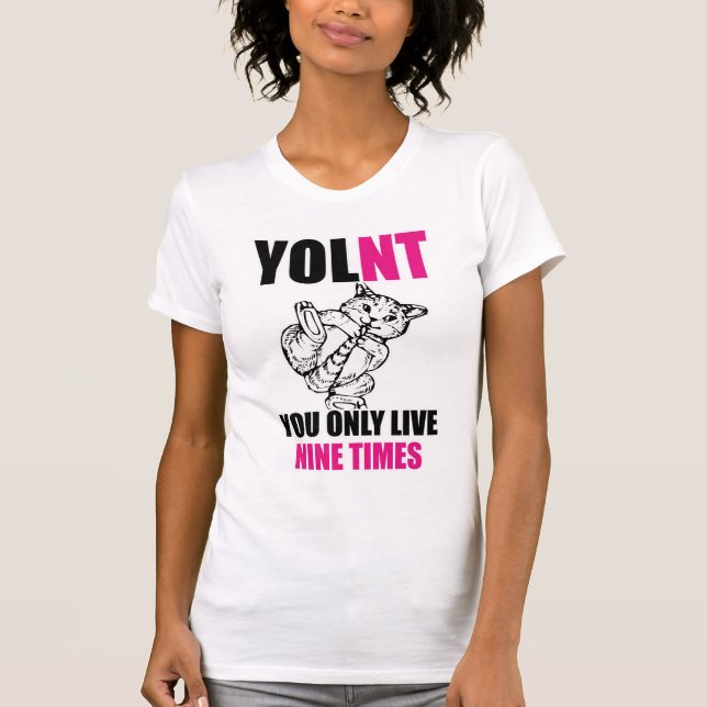 YOLNT vous vivez seulement T-shirt de neuf de (Devant)