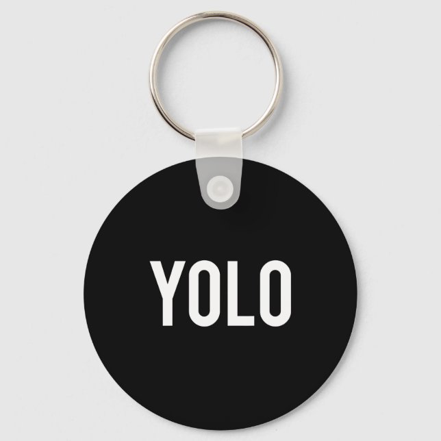 Yolo - Cool New Hip Hop Rap Funny Gift Tee  Schlüsselanhänger (Vorderseite)
