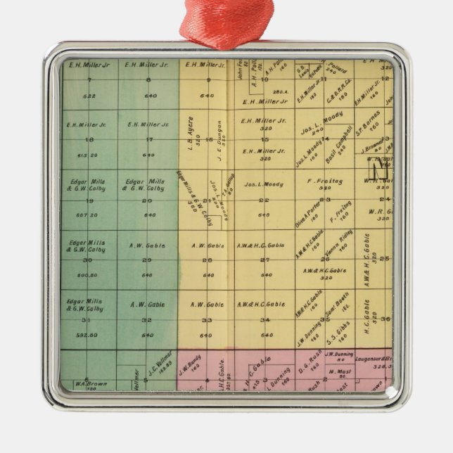 Yolo County 4 Silbernes Ornament (Vorne)