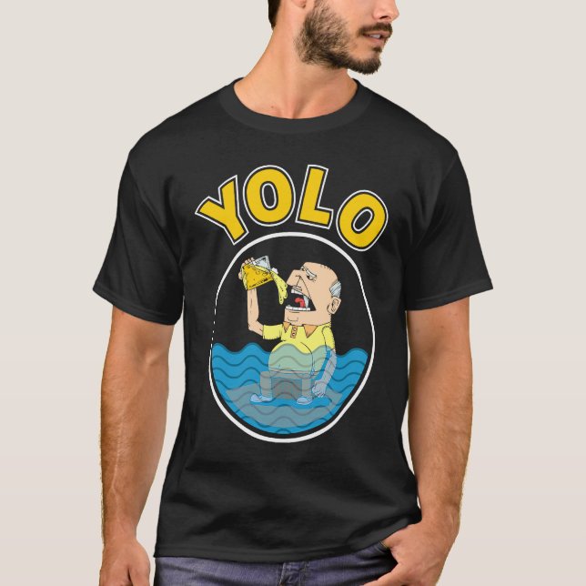 YOLO Drinking T-Shirt (Vorderseite)