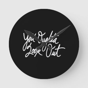 YOLO durch Liebe ich Runde Wanduhr
