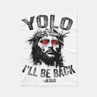 Yolo ich werde Byck Jesu Auferstehung Christen Fu Fleecedecke