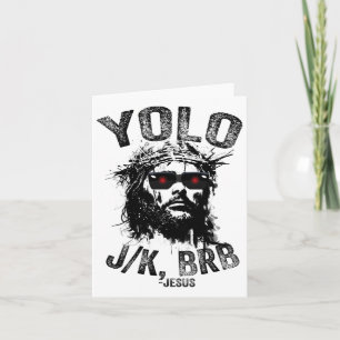 Yolo Jk Brb Jesus Auferstehung Christen Funny Ea Karte