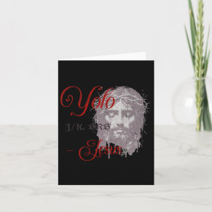 Yolo Jk Brb Jesus Funny Ostertag Bibel Vintag C Karte