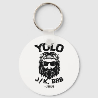 Yolo Jk Brb Jesus Lustiger Ostertag Auferstehung C Schlüsselanhänger