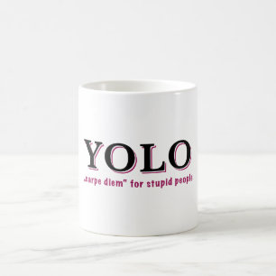 YOLO - Karpfen für Dummköpfe Kaffeetasse