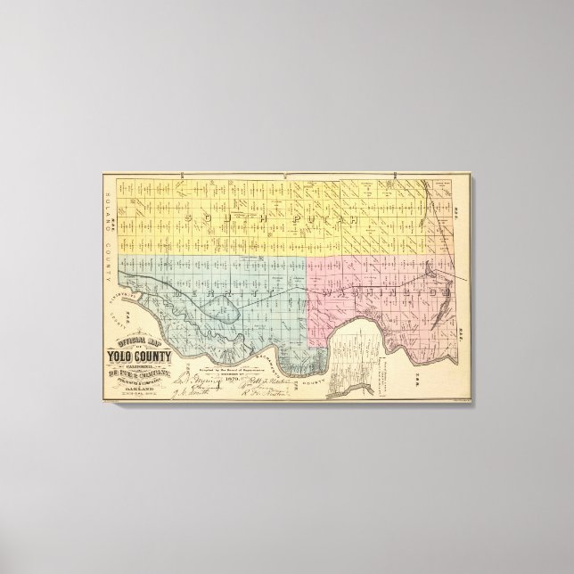Yolo Landkreis 1 Leinwanddruck (Vorderseite)