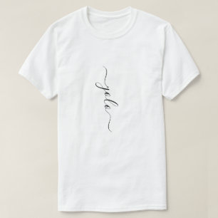 YOLO Minimalistisch vertikal T-Shirt