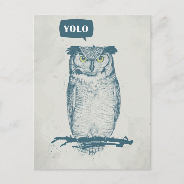 YOLO POSTKARTE (Vorderseite)