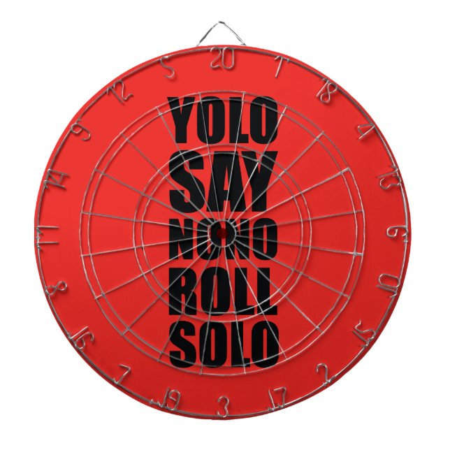 YOLO-Rollensolo Dartscheibe (vorne)