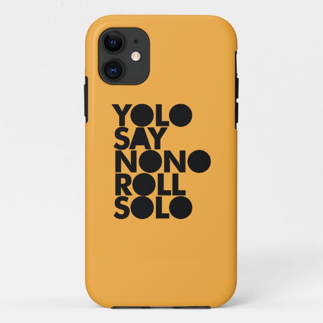 YOLO-Rollensolo gefüllt Case-Mate iPhone Hülle (Rückseite)