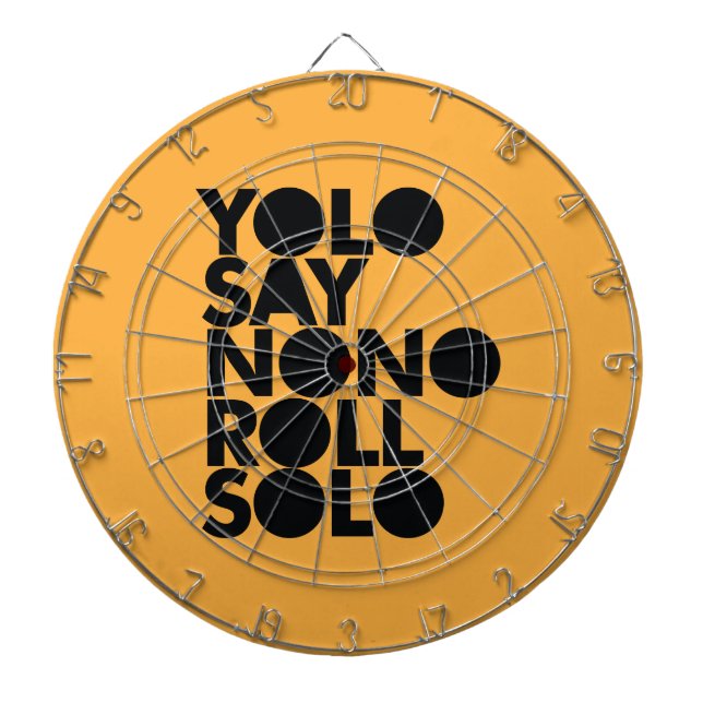YOLO-Rollensolo gefüllt Dartscheibe (vorne)