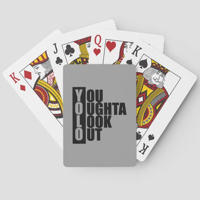 YOLO Vertikal Box Spielkarten (Rückseite)