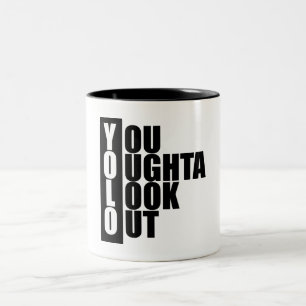 YOLO-Vertikale-Kasten Zweifarbige Tasse