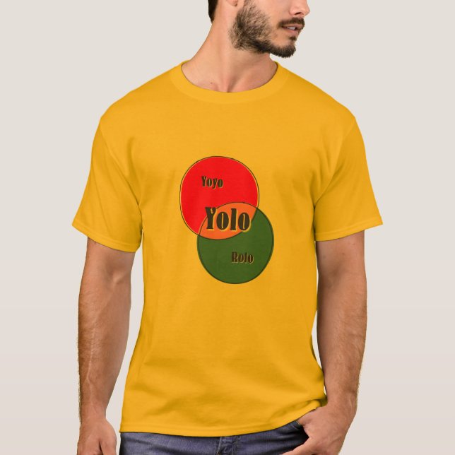 Yolo Yoyo Rolo venn diagramm T-Shirt (Vorderseite)