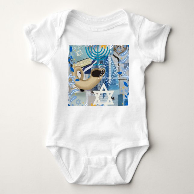 Yom Kippur Baby Strampler (Vorderseite)