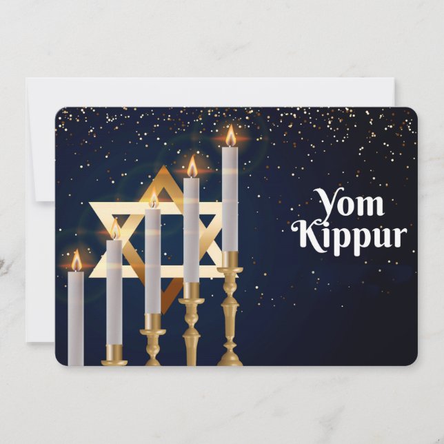 Yom Kippur Feiertagskarte (Vorderseite)
