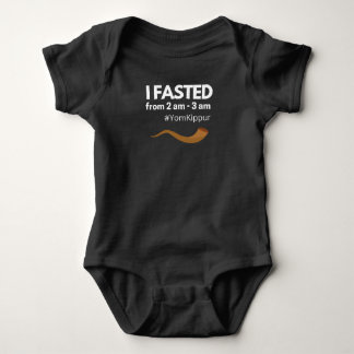 Yom Kippur Jewish Baby I Fasted Baby Strampler