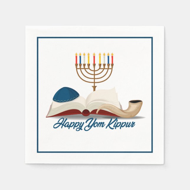 Yom Kippur Serviette (Vorderseite)
