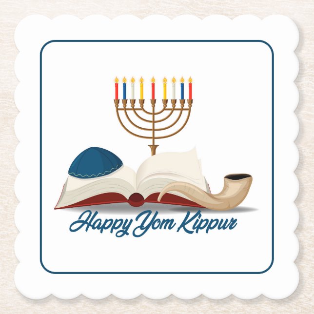 Yom Kippur Untersetzer (Vorderseite)