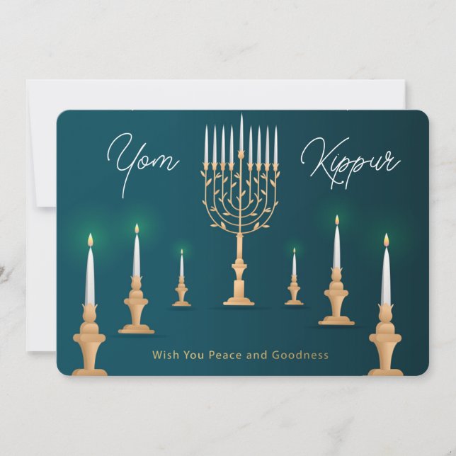 Yom Kippur-Urlaubskarte Feiertagskarte (Vorderseite)