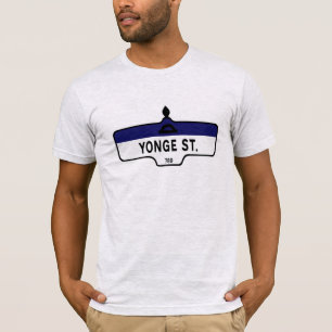 Yonge Straße, Toronto-Straßenschild T-Shirt
