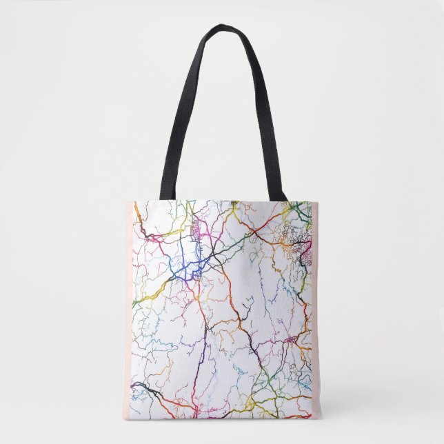 Yongzhou China City Map Tasche (Vorderseite)