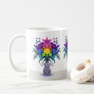 "Yoni" - farbenfrohe Blumenbouquet-Tasse Kaffeetasse