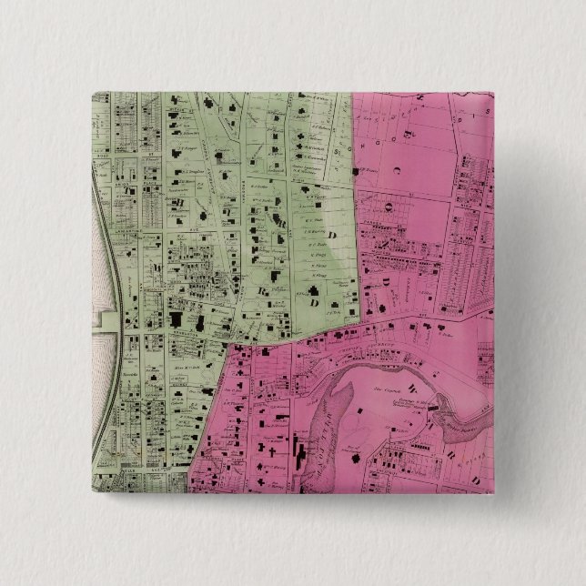 Yonker, NY Atlas Button (Vorderseite)