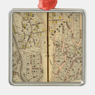 Yonkers, New York 10 Silbernes Ornament