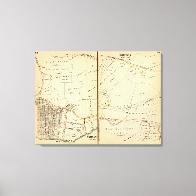 Yonkers, New York 20 Leinwanddruck (Vorderseite)