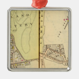 Yonkers, New York 20 Silbernes Ornament