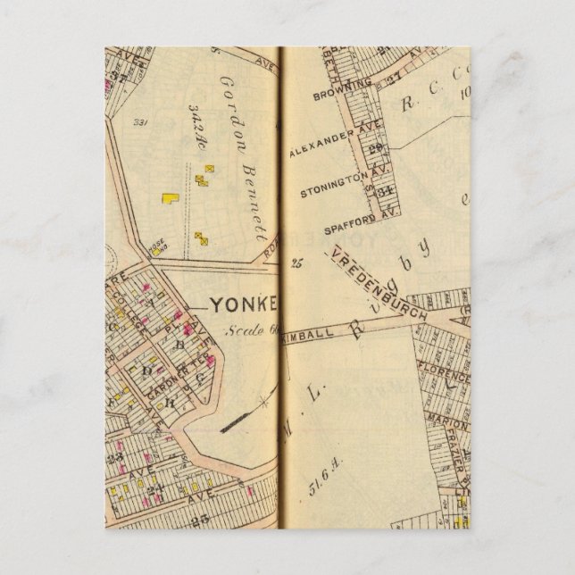 Yonkers, New York 7 Postkarte (Vorderseite)