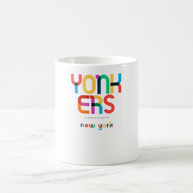 Yonkers New York Mid Century, Pop Art, Kaffeetasse (Mittel)