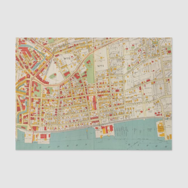 Yonkers New York Seidenpapier (Vorderseite)