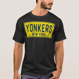 Yonkers NY Alte New Yorker Kennzeichen abgenutzt G T-Shirt