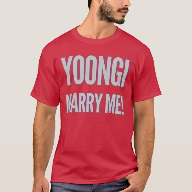 Yoongi Marry Me gift T-Shirt (Vorderseite)